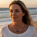 Fresh Water Coloured Pearl Beaded Necklace - Pink