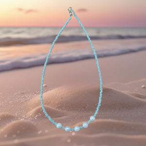 Pearl Necklace - Mint Green