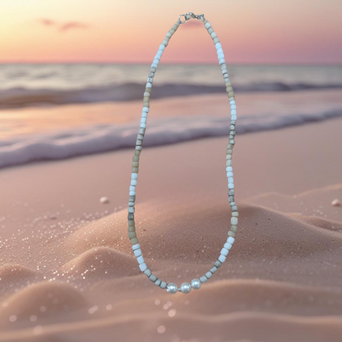 Pearl Necklace - Tan