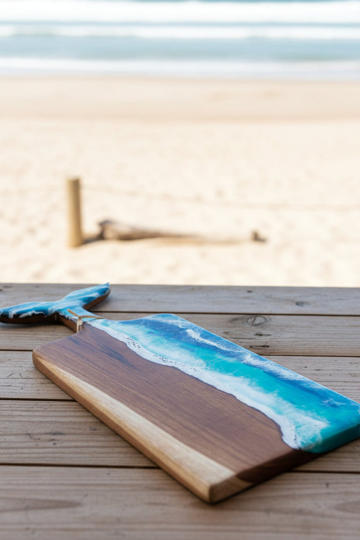 Resin + Teak Large Charcuterie Board - 1