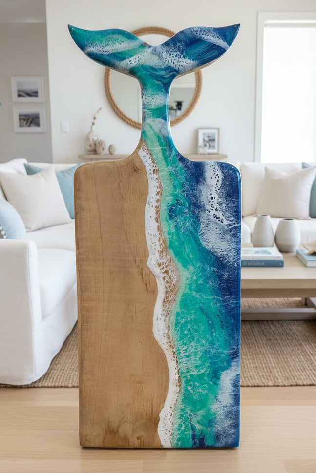 Resin + Teak Large Charcuterie Board - 3