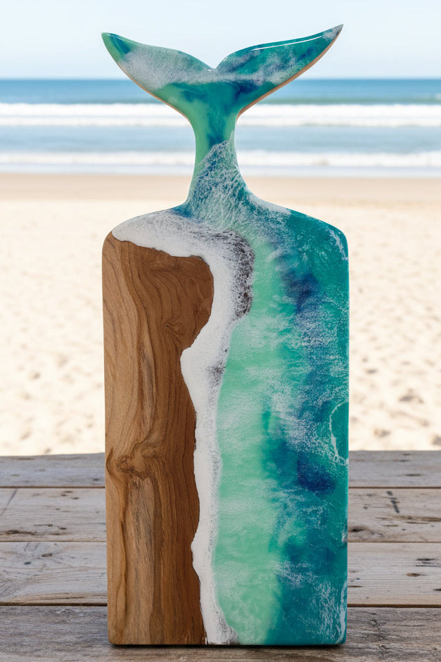 Resin + Teak Large Charcuterie Board - 4