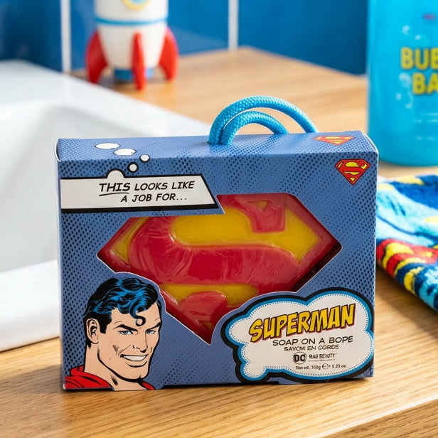 Superman Soap on a Rope