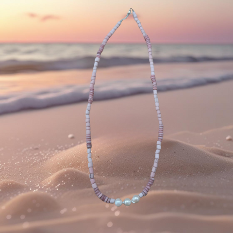 Pearl Necklace - Musky Pink