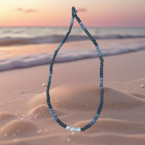 Pearl Necklace - Grey/Black