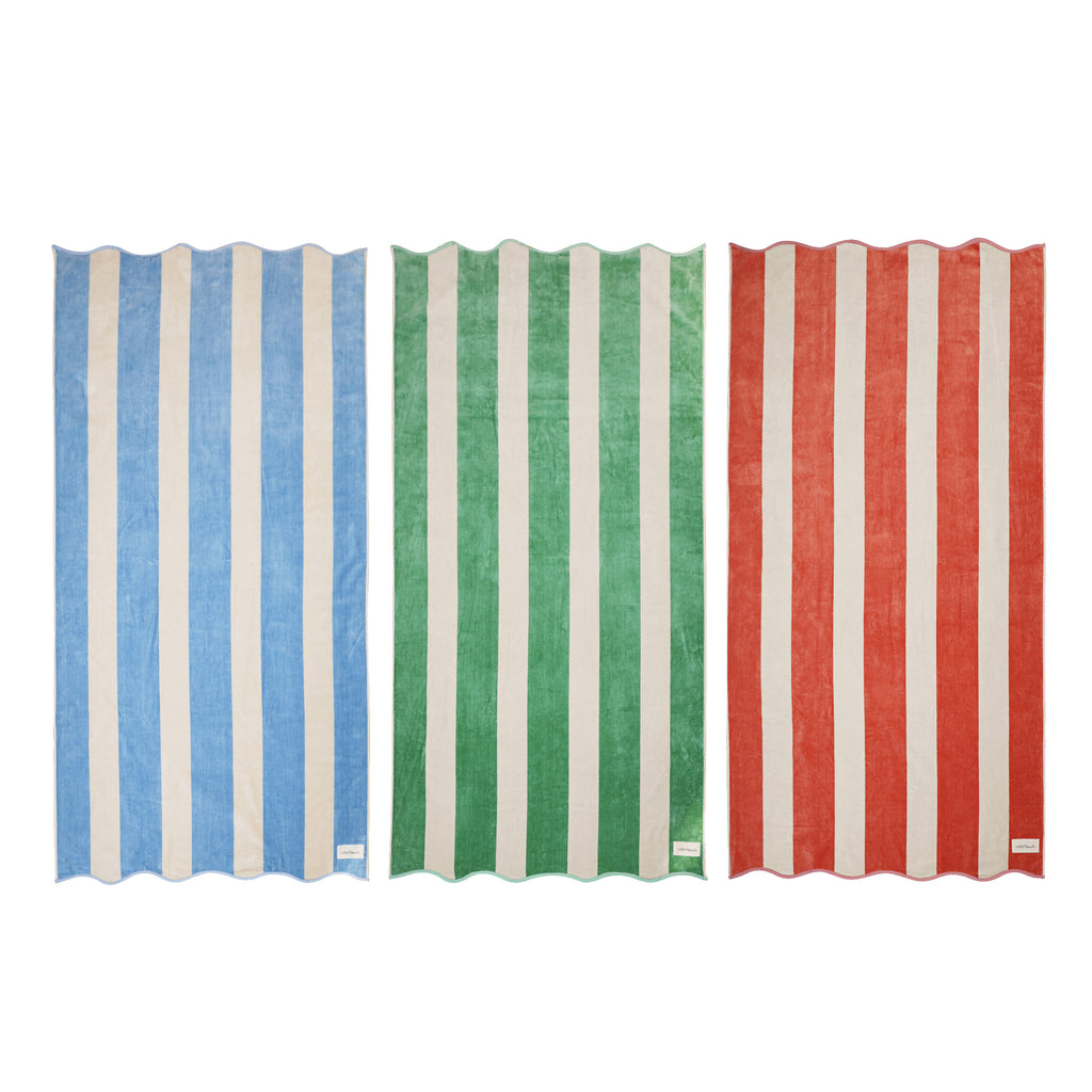 St Tropez Scalloped Beach Towel