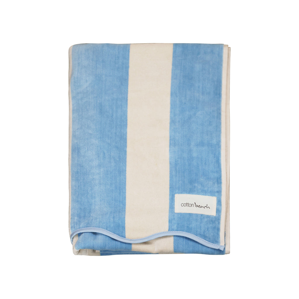 St Tropez Scalloped Beach Towel