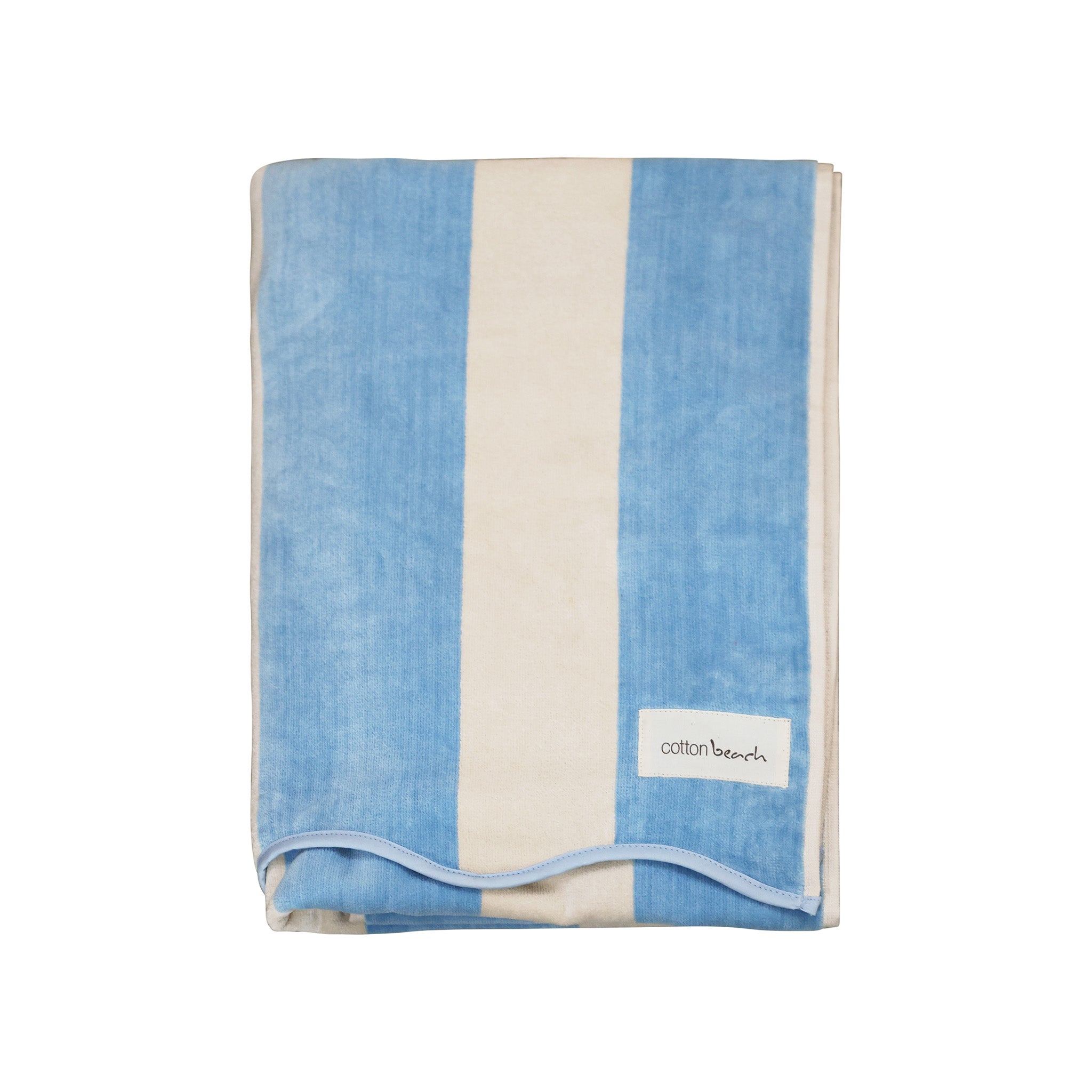 St Tropez Scalloped Beach Towel