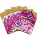 Fuchsia Orchid Coasters