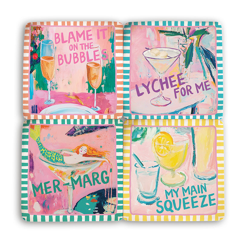 Cocktails Coaster Set