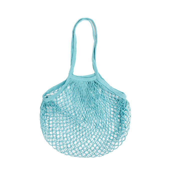Cotton Mesh Shopping Bag - Blue
