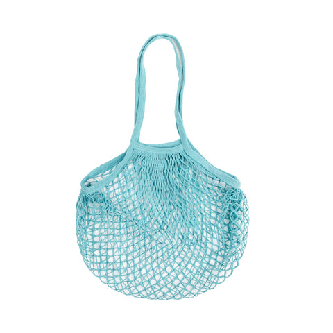 Cotton Mesh Shopping Bag - Blue