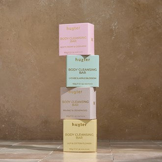 Body Cleansing Bar Boxed - Green - Lychee & Apple Blossom