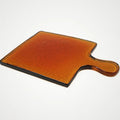 Hammered Glass Serving Board - Amber