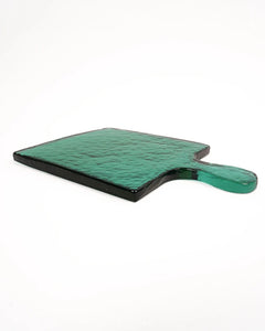 Hammered Glass Serving Board - Green