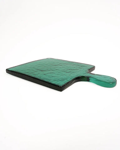 Hammered Glass Serving Board - Green
