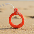 Orange Resin Pendant - Oval