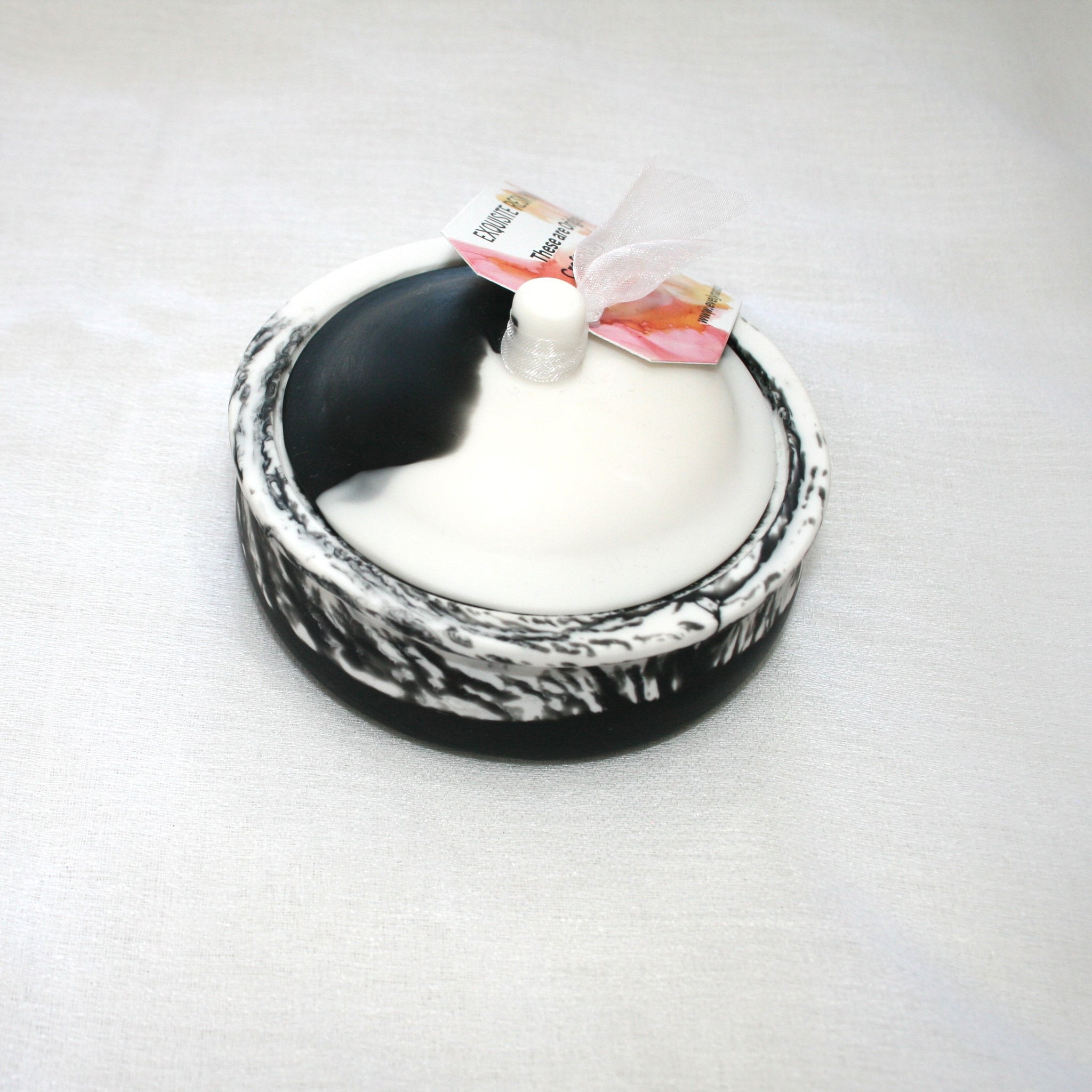 Lidded Resin Bowl - Black