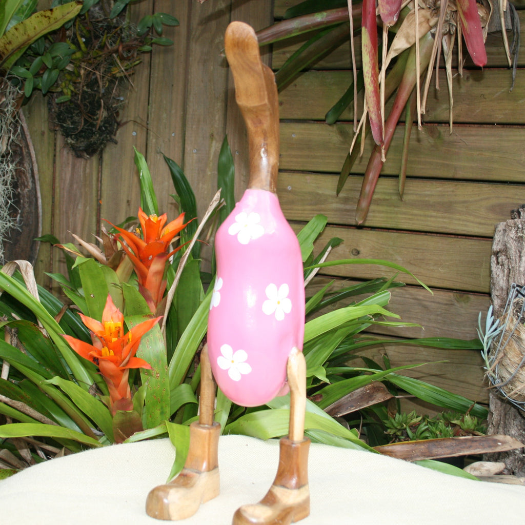 Duck - Pale Pink w/- Flowers