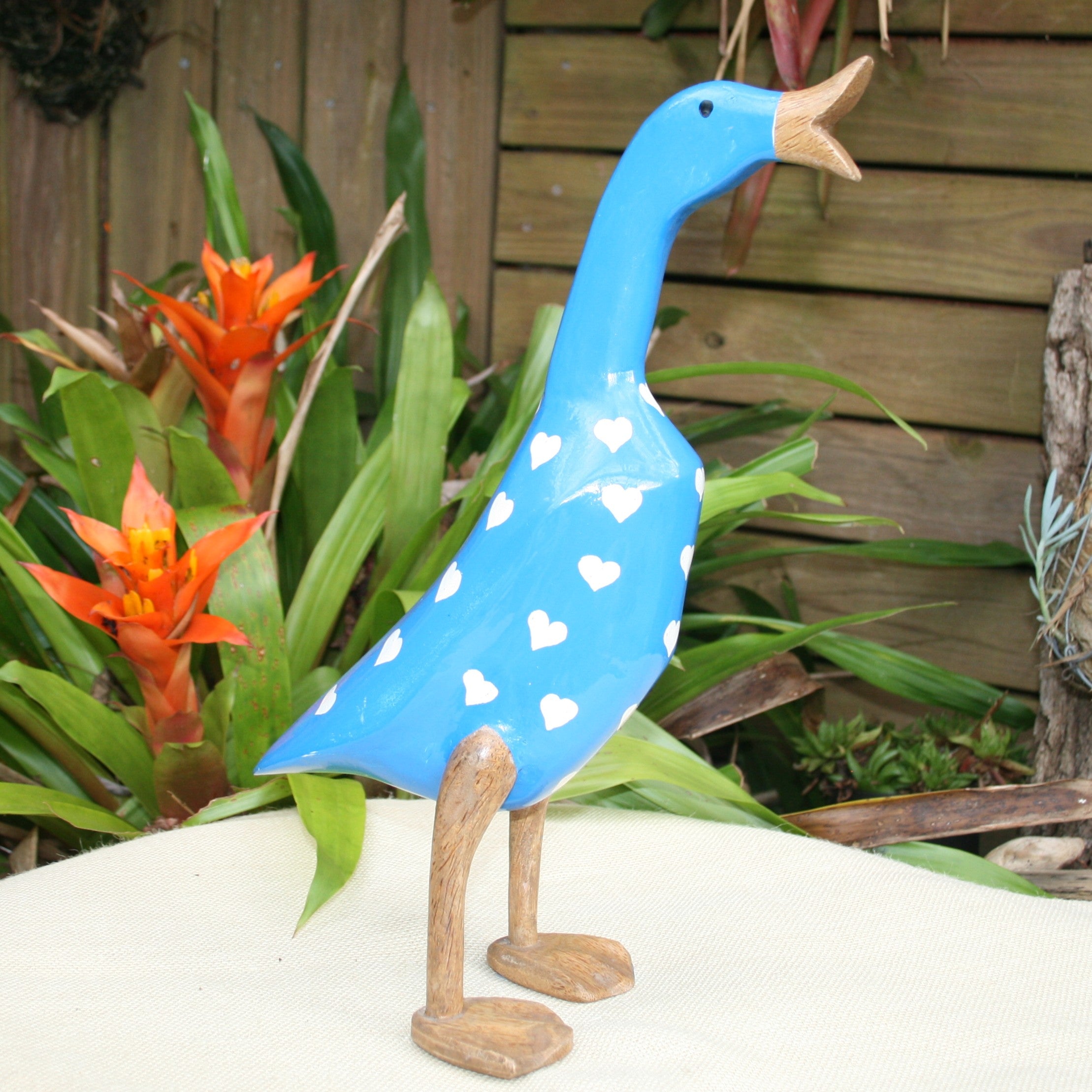 Duck - Mid Blue w/- Hearts