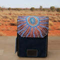 Aboriginal Leather & Denim Cross Body Bag - Nicole Dickenson
