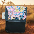Aboriginal Leather & Denim Combo Bag - Patricia Fatt