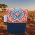 Aboriginal Leather & Denim Combo Bag - Tanya De Bono