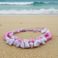 Hand Made Resin Necklace - Mauve