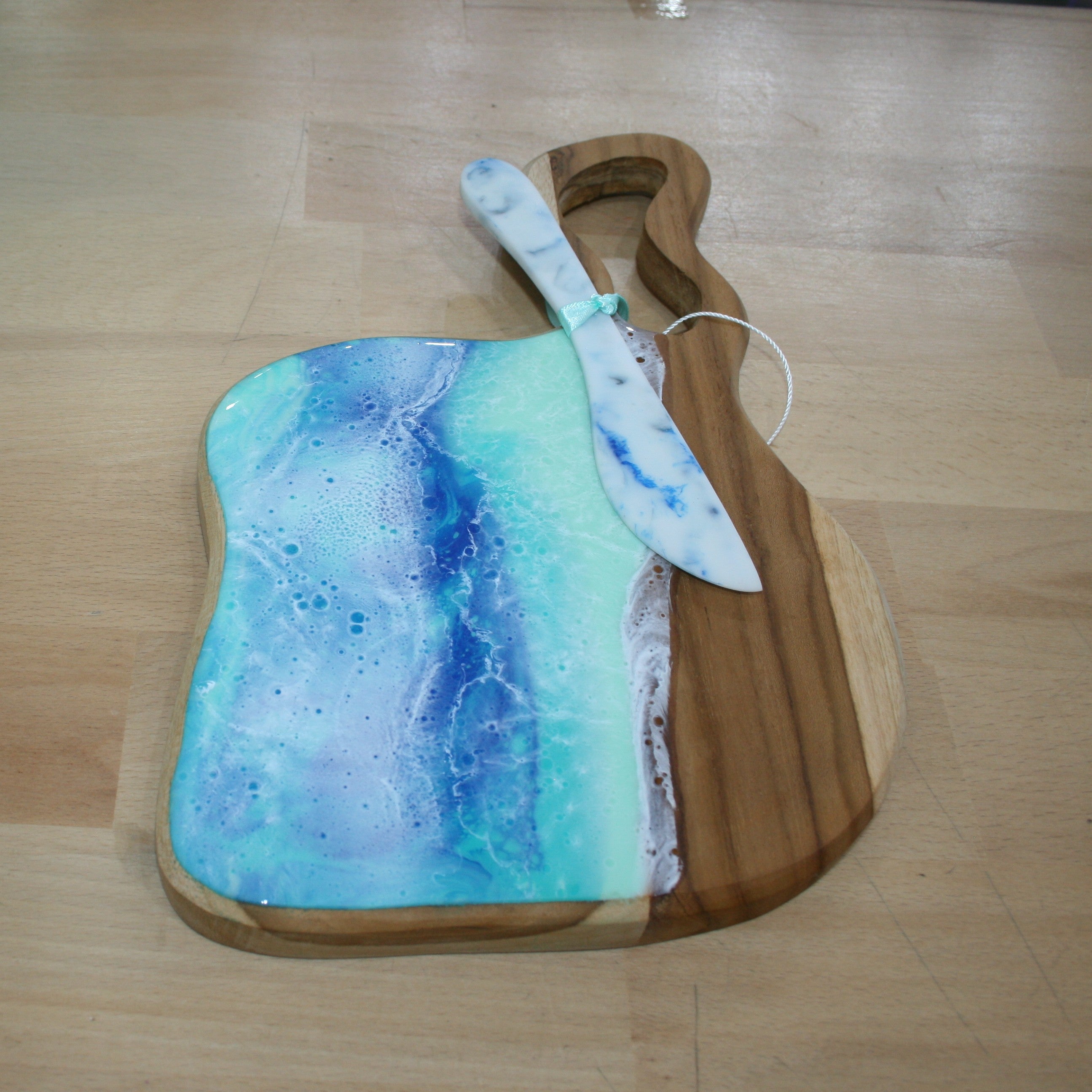 Resin + Teak Charcuterie Board - 1