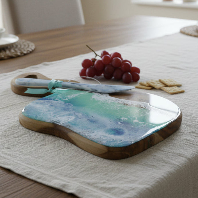 Resin + Teak Charcuterie Board - 2