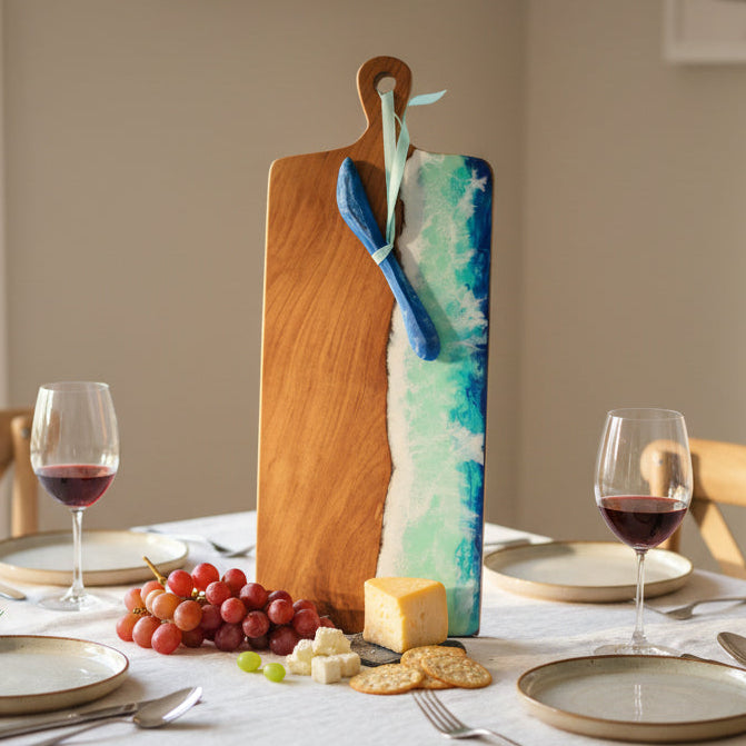 Resin + Teak Large Charcuterie Board - 1