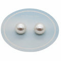 Sterling Silver Pearl Earrings - White 11mm