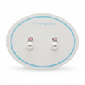 Sterling Silver Opal Chip Earrings - Lily
