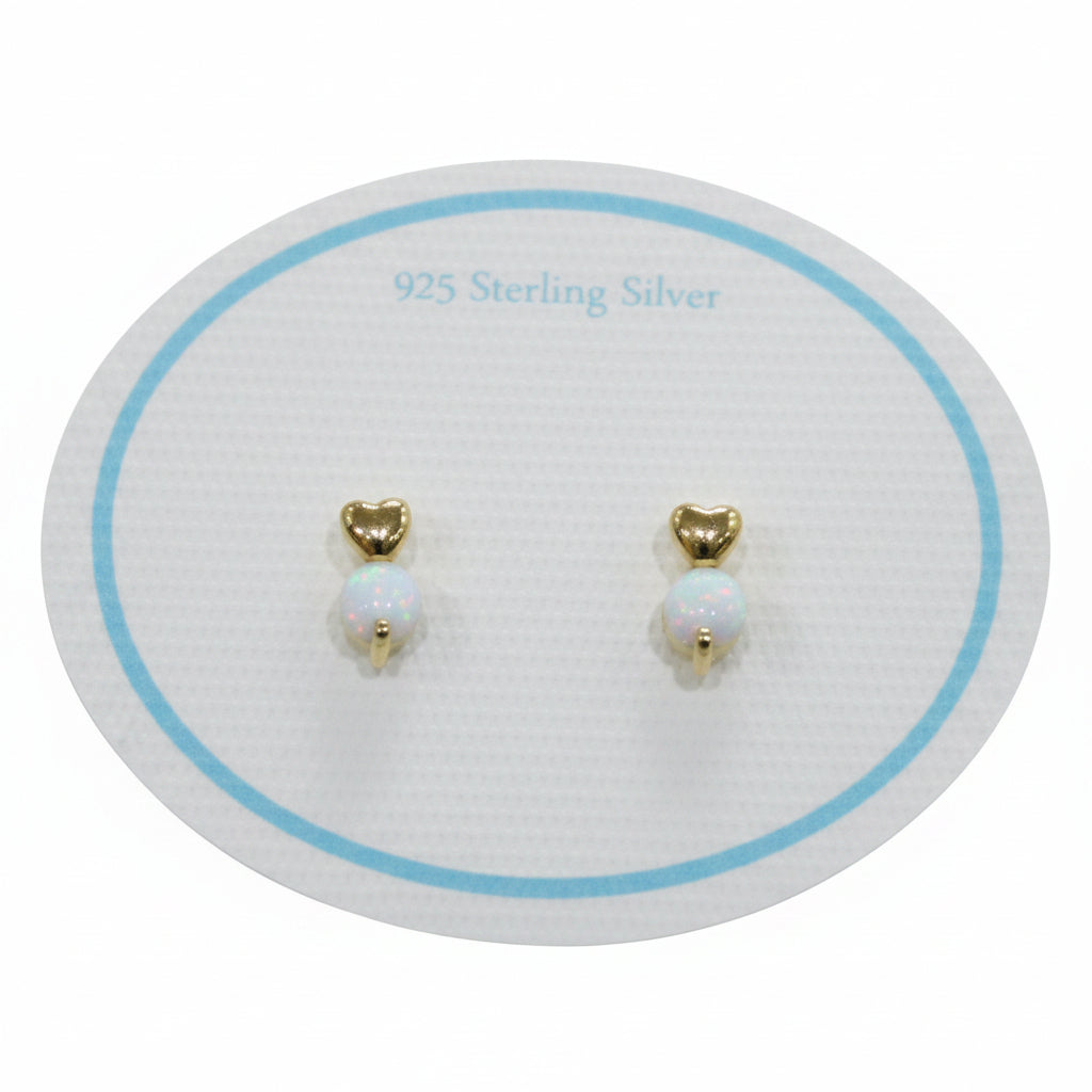 Sterling Silver Opal Chip Earrings - Bayleigh