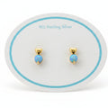 Sterling Silver Opal Chip Earrings - Olivia