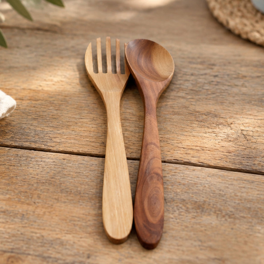 Wooden Salad Servers plain