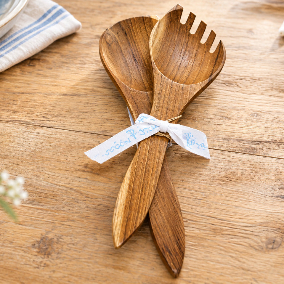Wooden Salad Servers plain