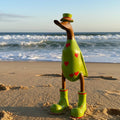 Duck - Green w/- red hearts