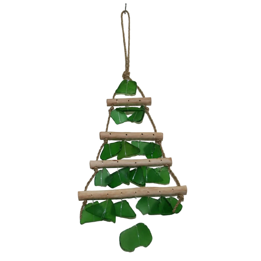 Sea Glass Christmas Tree  - Green small