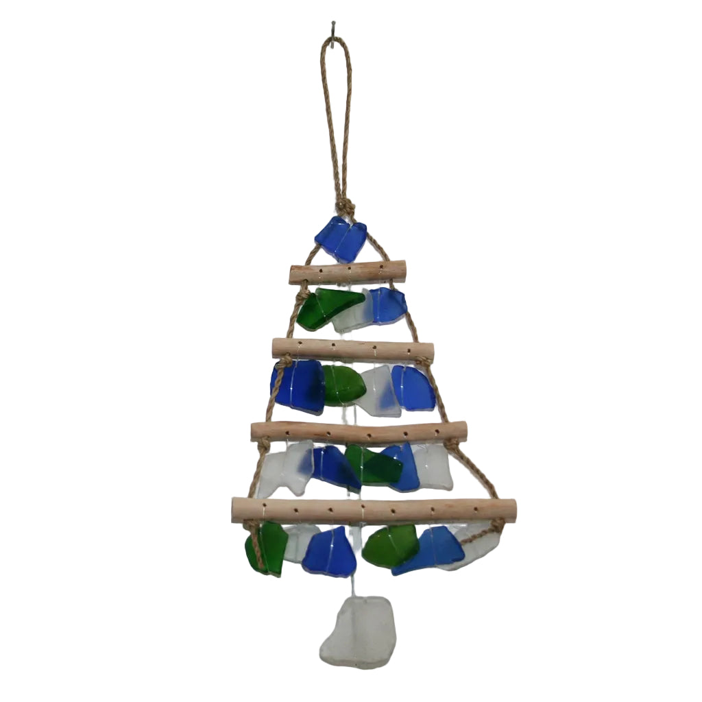Sea Glass Christmas Tree  - Blue/Green small