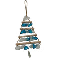 Sea Glass Christmas Tree  - Aqua/White small