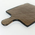 Hammered Glass Serving Board - Smoke