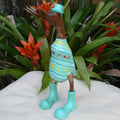 Duck - Mint Green with coloured design - large