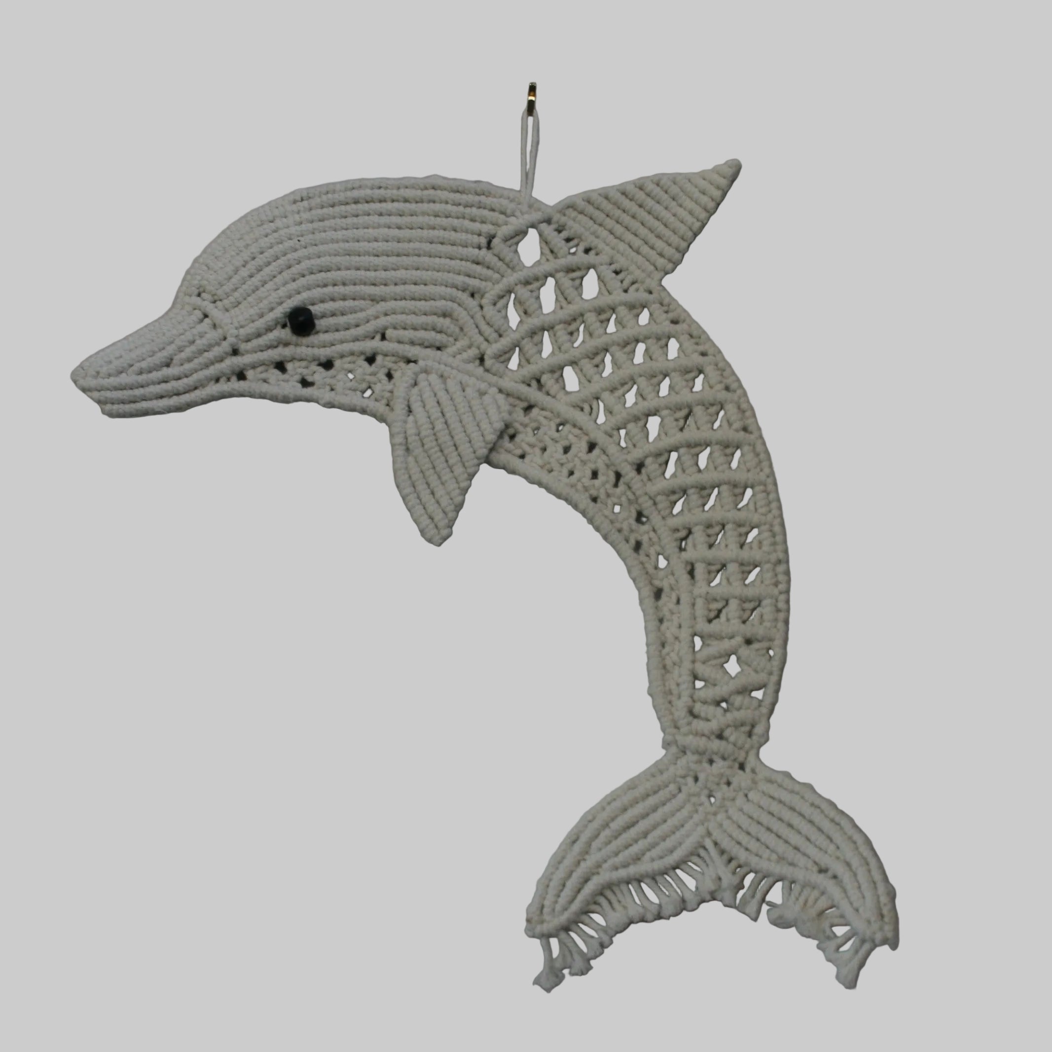 Dolphin Wall Hanging - Macrame Hand Made