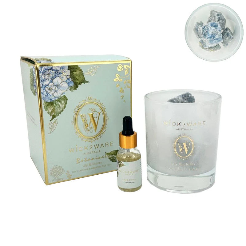 Essential Oil Crystal Jar - Lily & Cloves