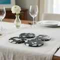 Resin Coasters - Black + White