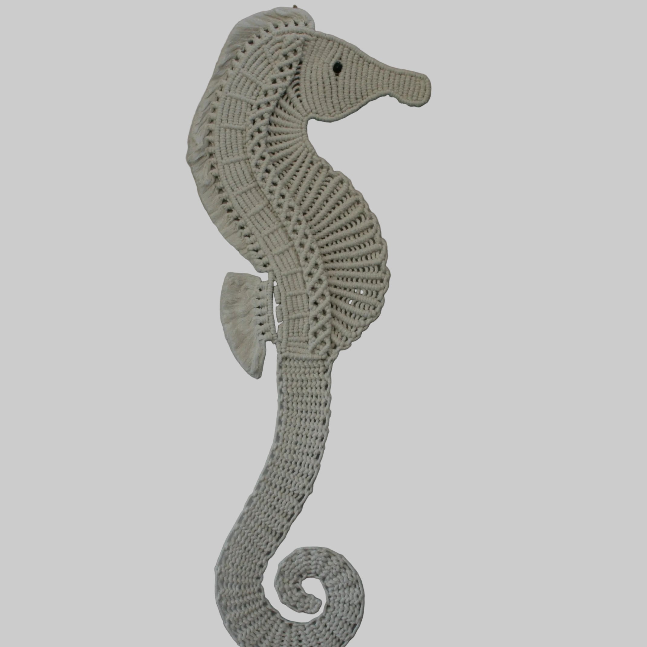Seahorse Wall Hanging - Macrame Hand Made