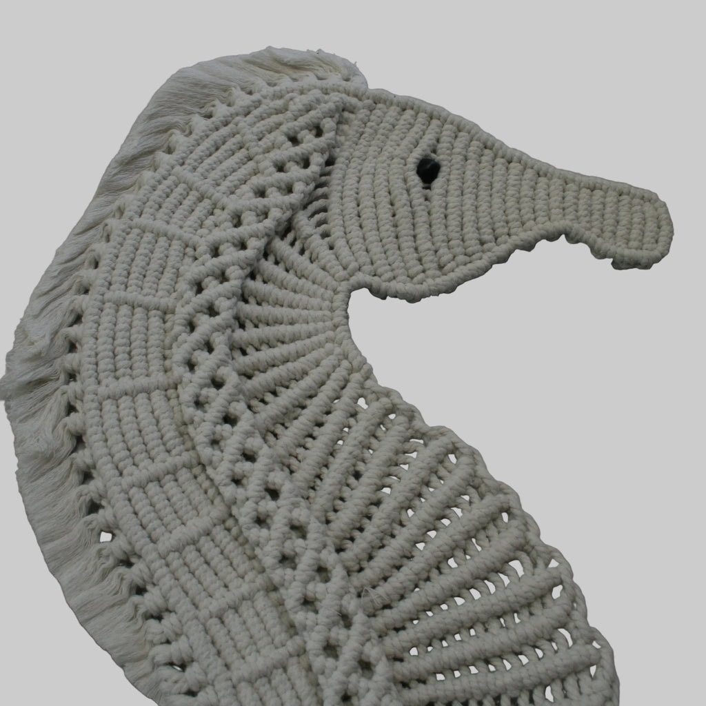 Seahorse Wall Hanging - Macrame Hand Made