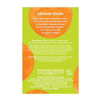Manuka Honey & Niacinamide Shower Foam