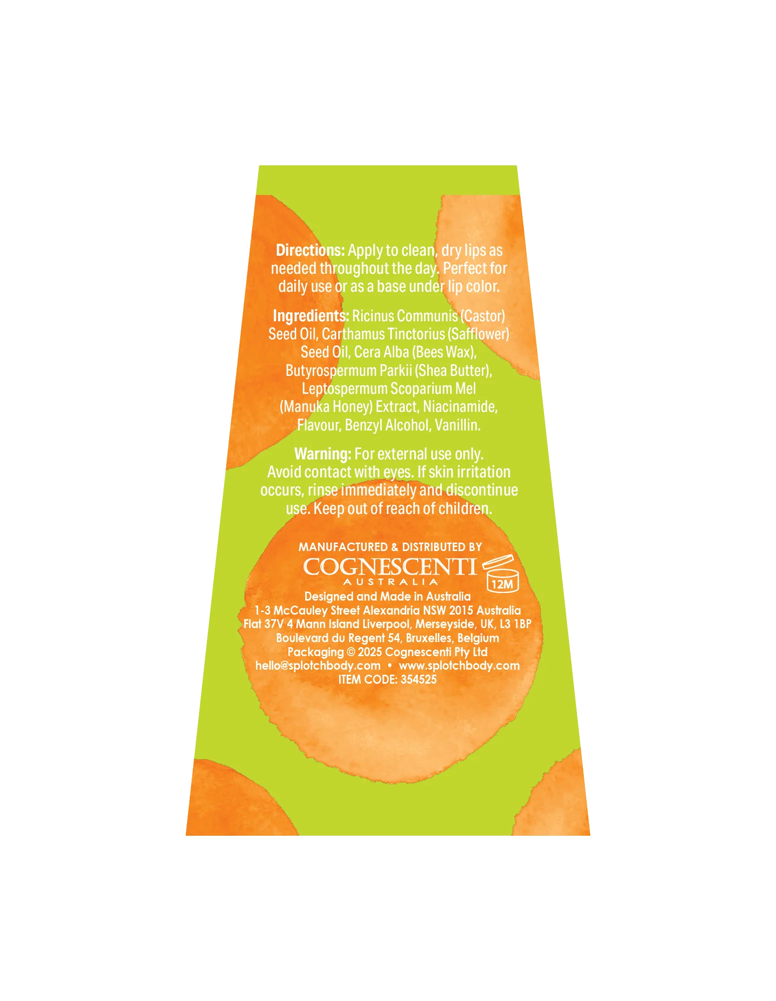 Manuka Honey & Niacinamide Lip Balm